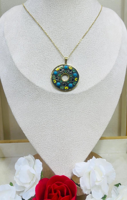 Collier Cercle coloré